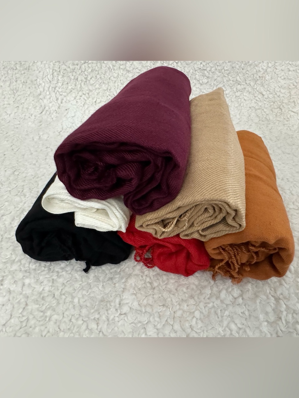 6 Pashmina Scarves